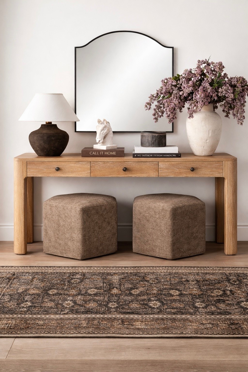 Shared this console table in black about a month  ago, but I’m really LOVING it in natural 🤎 
Please note, some items might look a little different than what you see on the website.

#LTKHome
