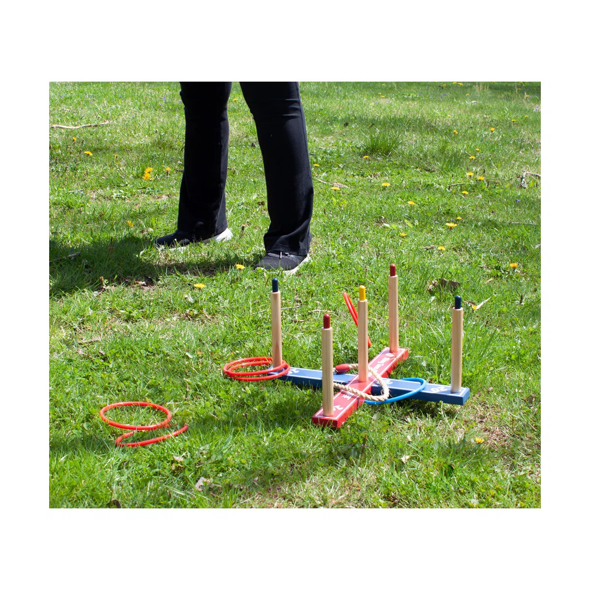 GSE Loop Hoop Ring Toss Game Set with Rope Rings, Plastic Rings and Carrying Bag | Wayfair North America