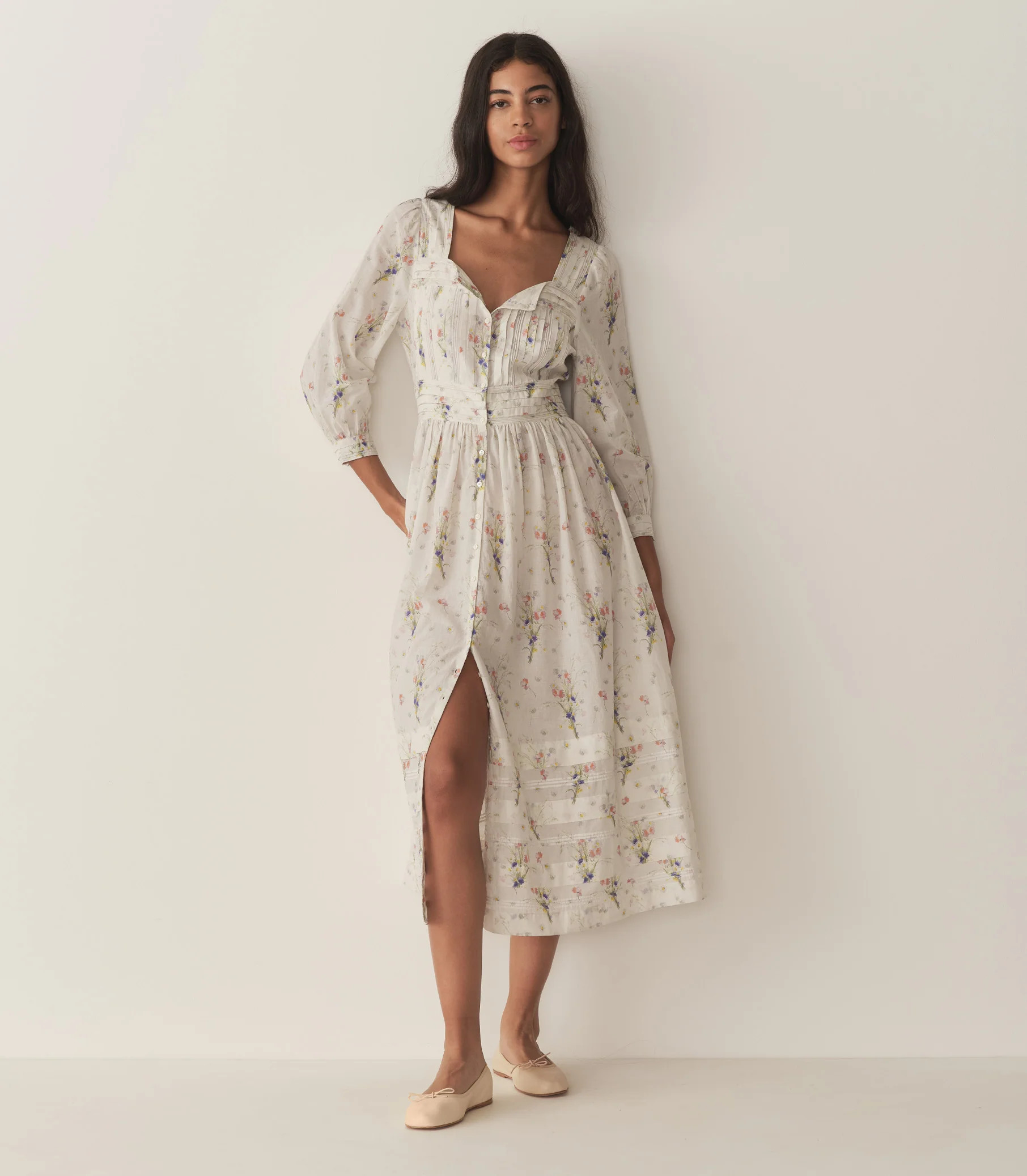 Minta Dress - Painted Bouquet | DÔEN | DOEN
