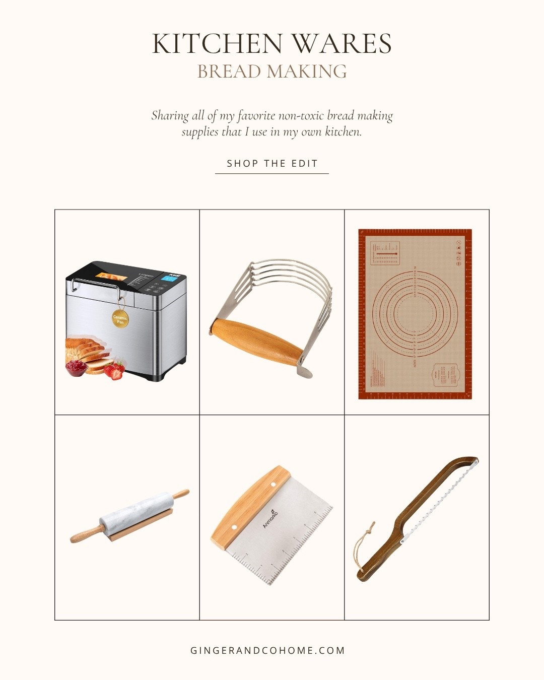 I got this bread maker last Christmas and I have not bought bread since. I love that you can make more than just bread, like jams yogurts and cake! Don’t forget all my favorite bread making supplies as well.

#LTKHome #LTKSeasonal #LTKFamily