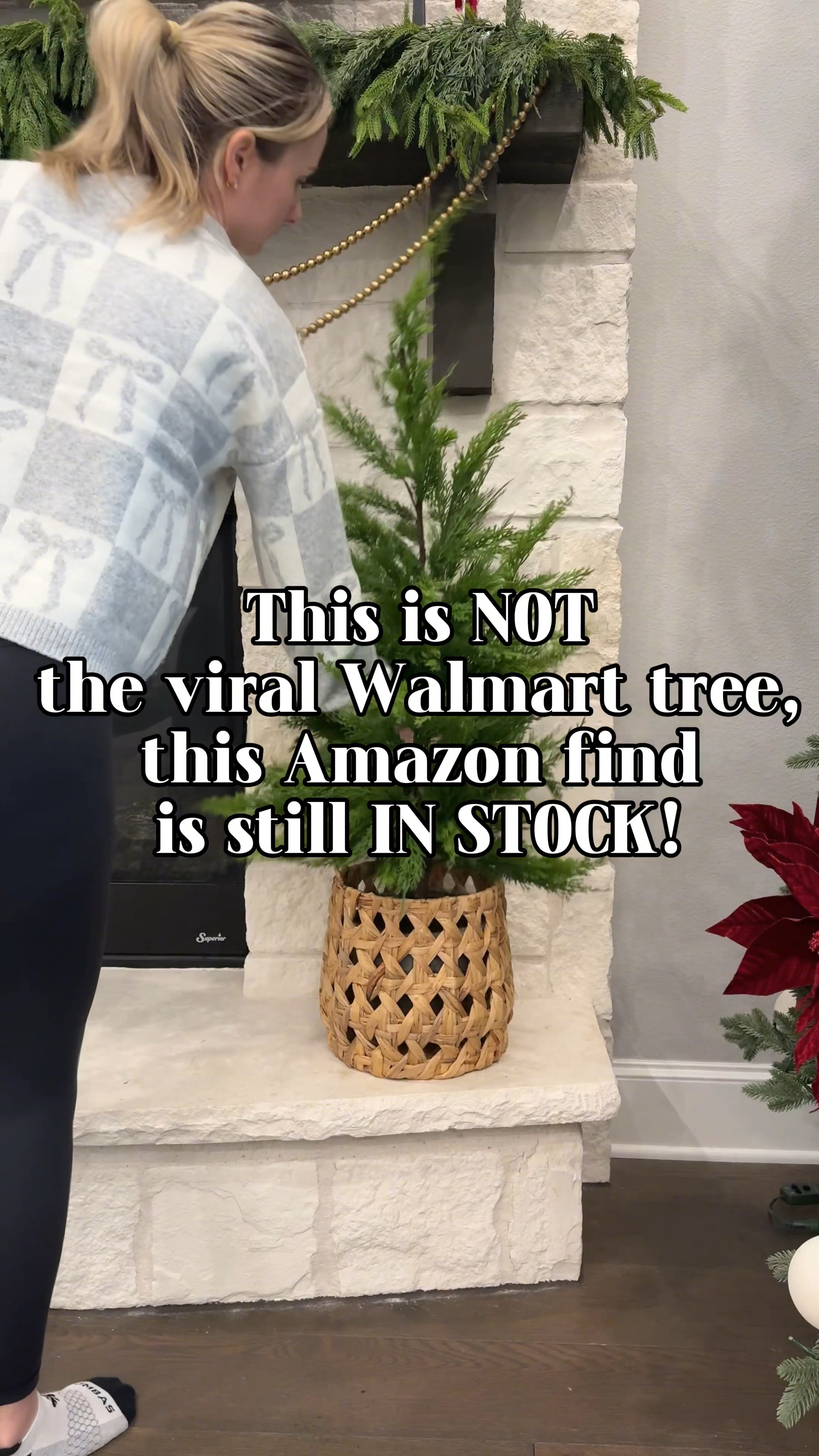 I had some comments recently where people claimed my post showing this tree was actually the Walmart tree so I want to be very clear, this is from Amazon and it is IN STOCK. I do own both trees and I did a lot of shopping to find a look alike for that viral sold out Walmart tree. This one is extremely similar! The basket is from Target and unfortunately sold out. 

#LTKWatchNow #LTKHoliday #LTKSaleAlert