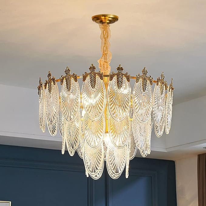 A Million Modern Pendant Chandelier, 8-Light Round 24" LED Ceiling Light, 3-Tier Crystal Hanging ... | Amazon (US)