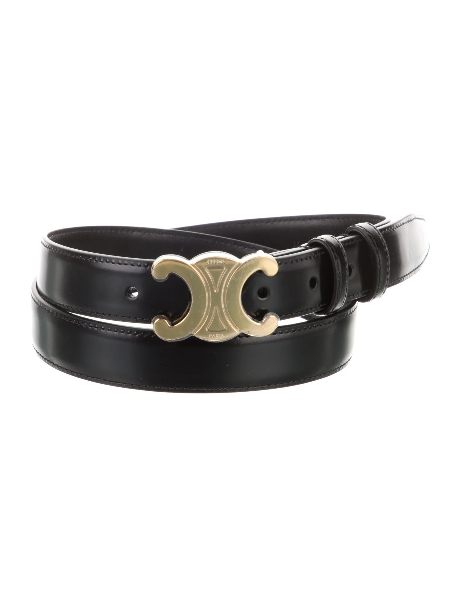 Signature Logo Leather Belt | The RealReal