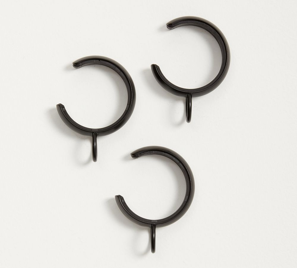 Quiet-Glide C-Loop Curtain Rings | Pottery Barn (US)