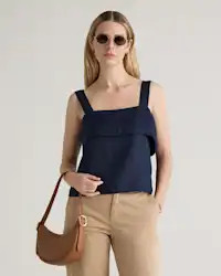 Italian Leather Mini Crescent Shoulder Bag | Quince