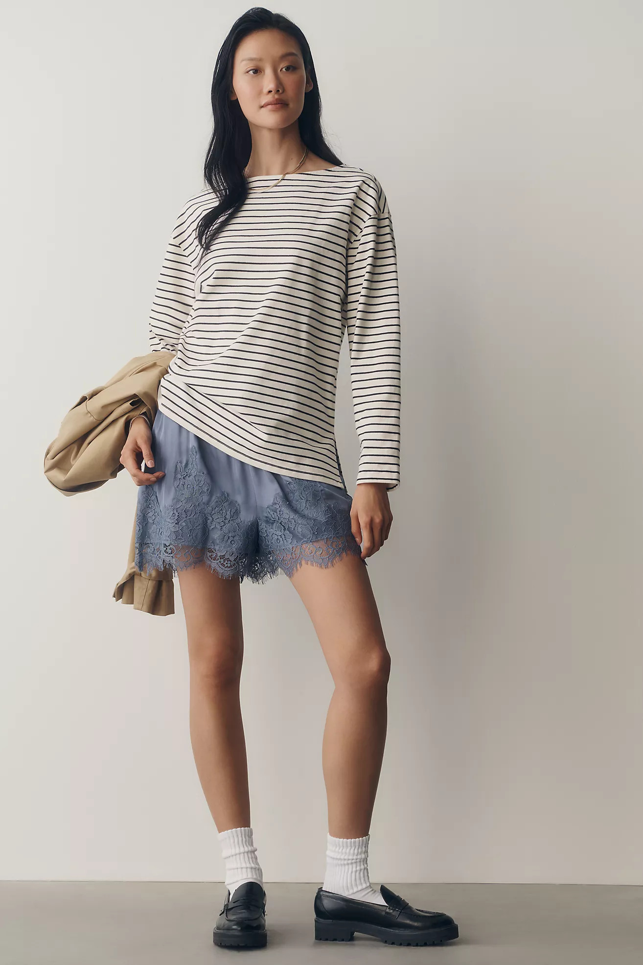 Maeve Greer 100% Cotton Relaxed Long-Sleeve Top | Anthropologie (US)