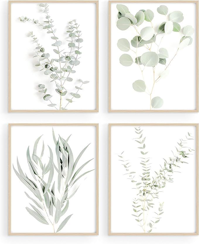 Haus and Hues Framed Botanical Prints - 8"x10" Set of 4 Framed Plant Pictures Wall Art - Botanica... | Amazon (US)