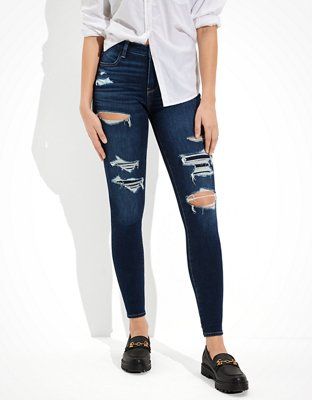AE Dream Ripped Low-Rise Jegging | American Eagle Outfitters (US & CA)