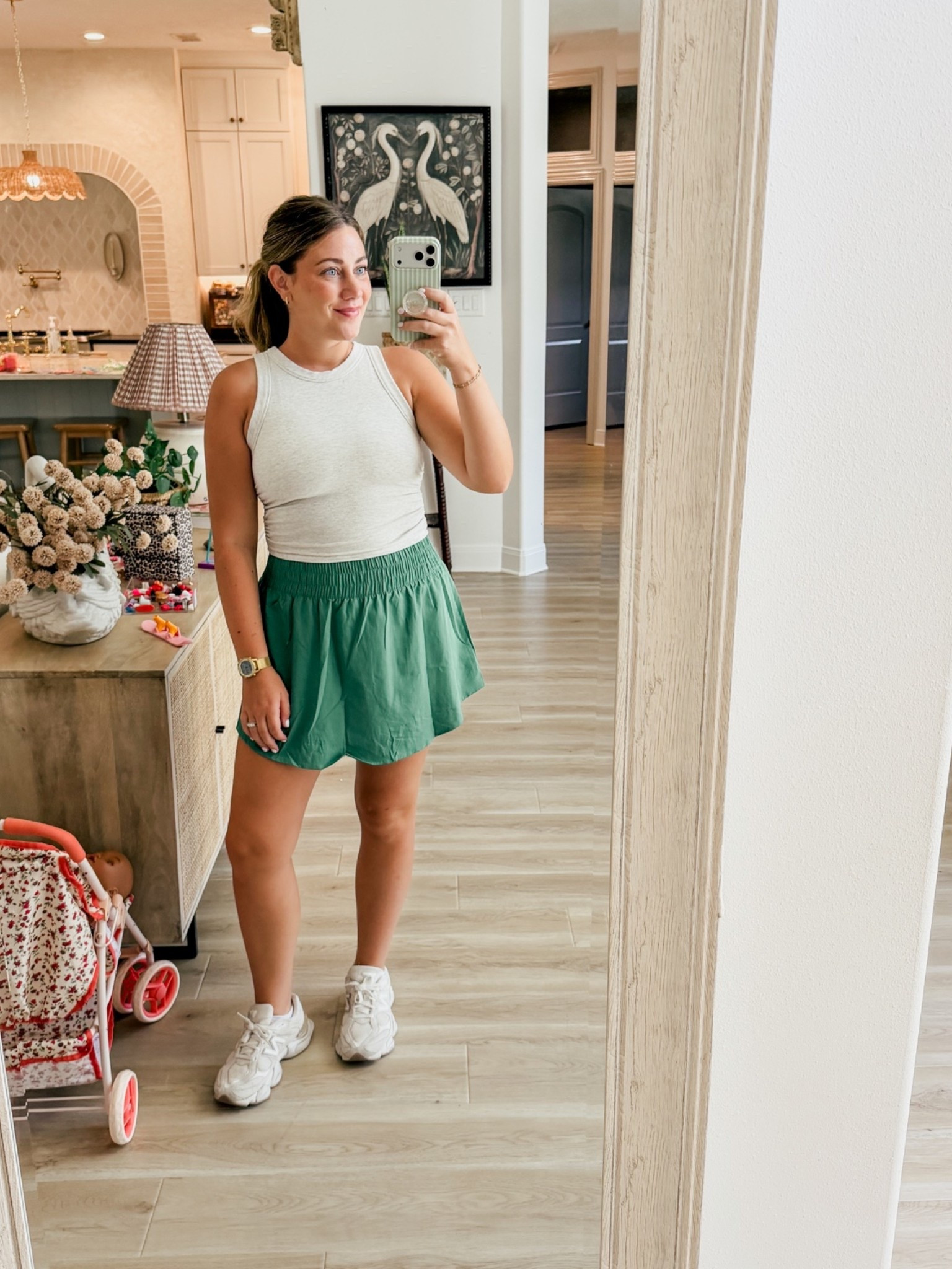 Pickleball fit! Amazon skort size large. Alo tank size medium!

#LTKfitnessgoals