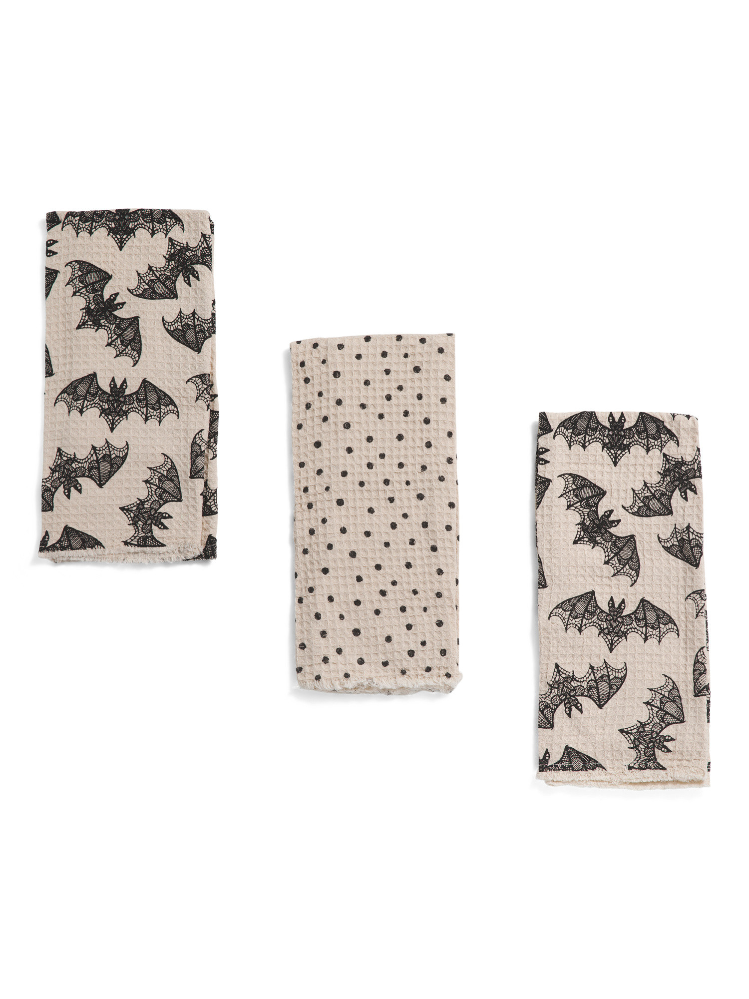 3pk Bat Waffle Kitchen Towels | TJ Maxx