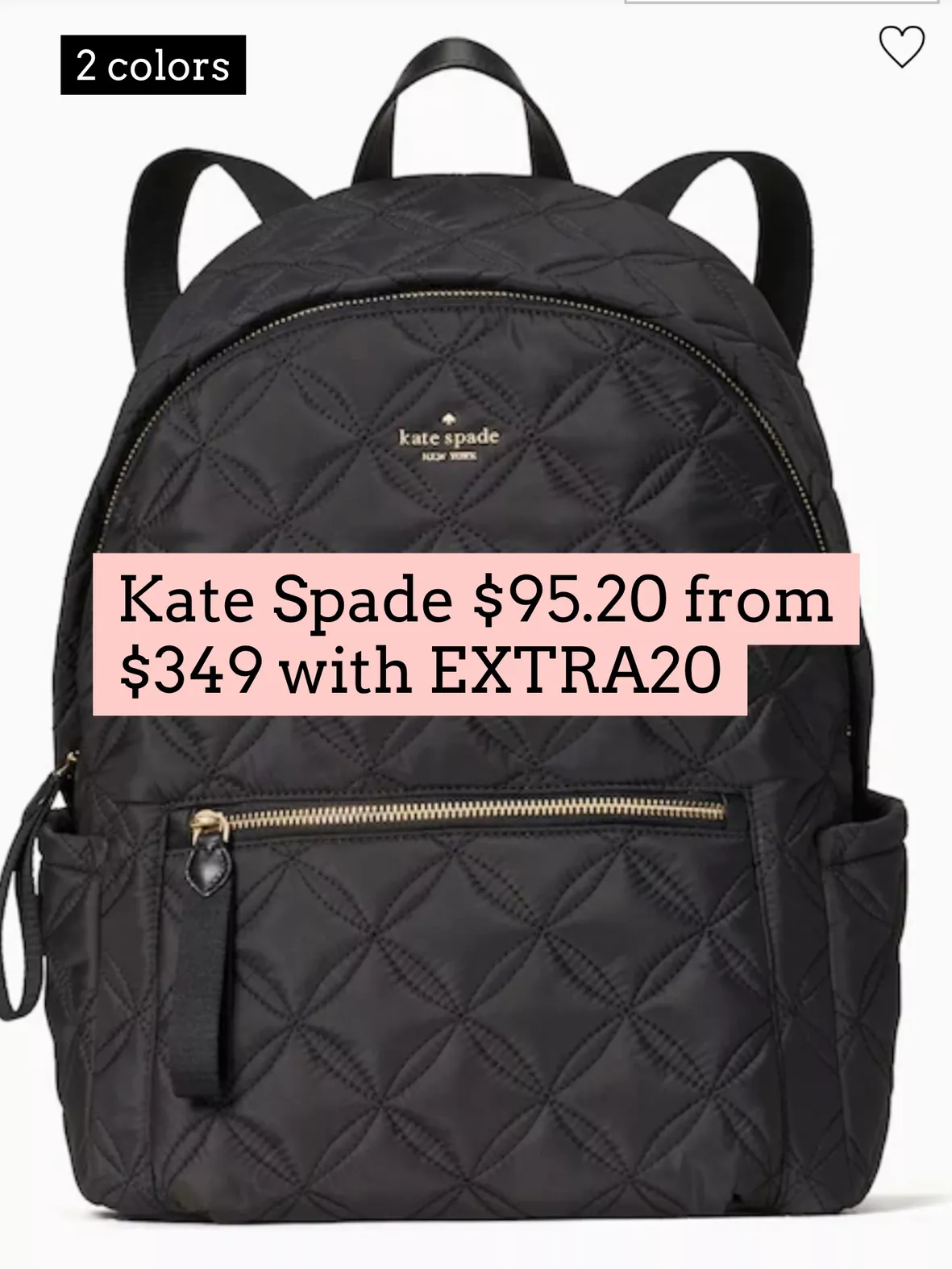 Kate Spade Staci Dome Backpack Black