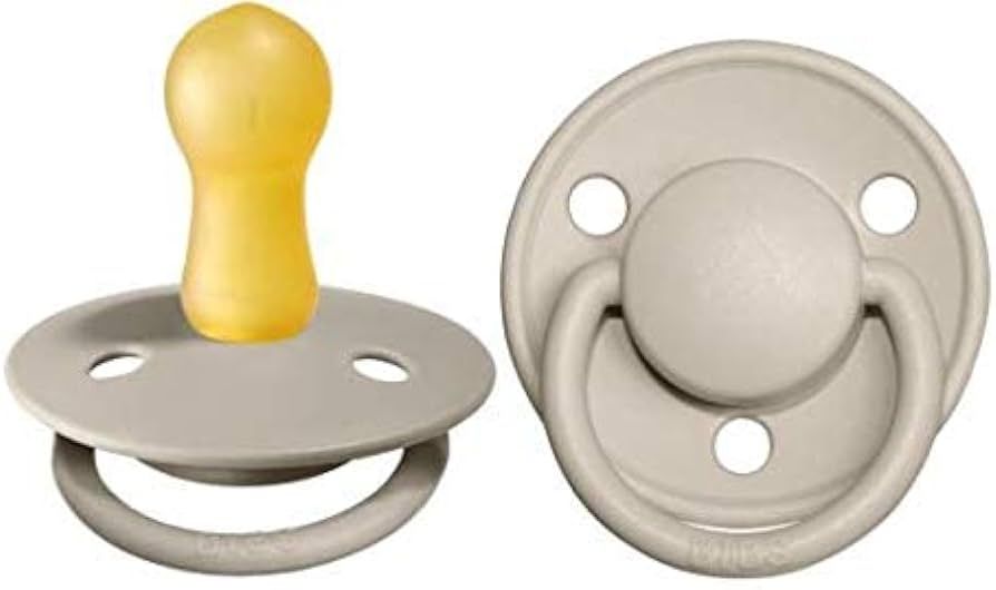 BIBS Pacifiers - De Lux Collection | BPA-Free Baby Pacifier | Made in Denmark | Set of 2 Sand Col... | Amazon (US)