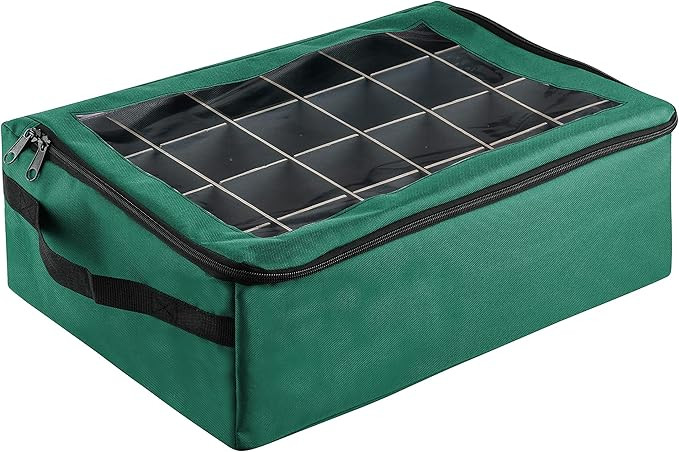 | Premium | 48 Christmas Ornament Organizer Storage Box | Green | Amazon (US)