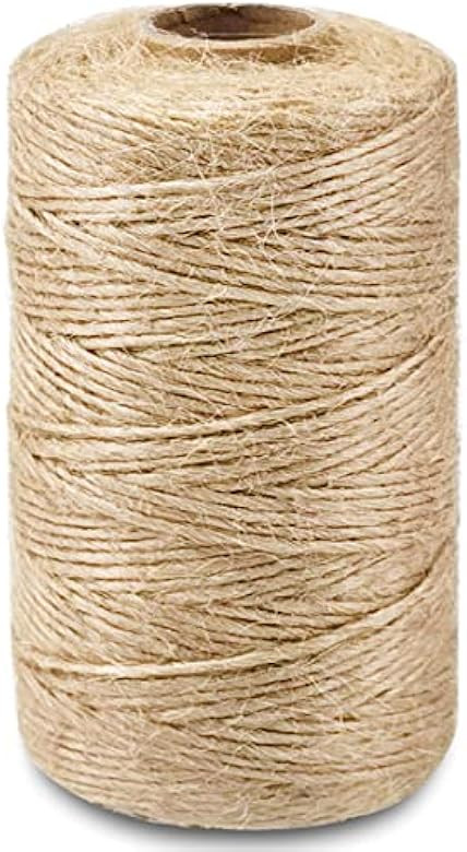 SMART&CASUAL 328Ft Jute Twine String Thin Natural Hemp Twine for Gift Wrapping Craft Plant Garden... | Amazon (US)