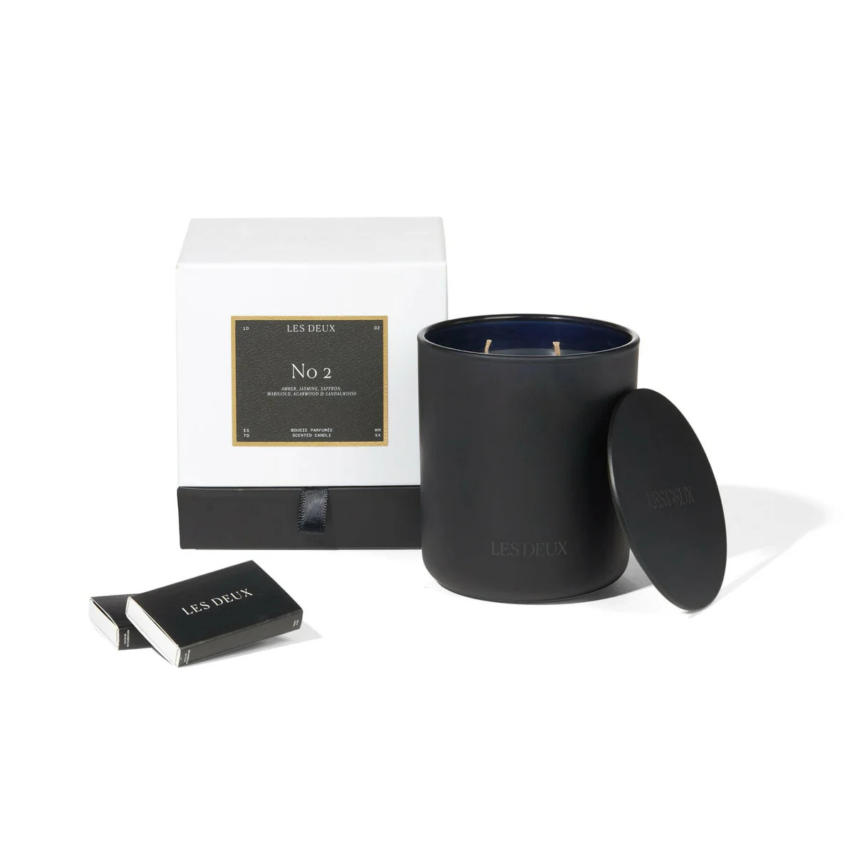 Les Deux No 2 Candle - Amber, Saffron, Sandalwood & Vanilla | Les Deux