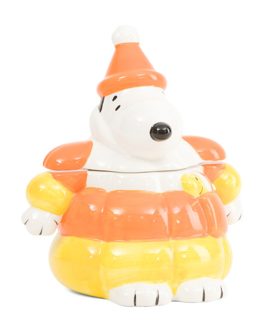 Snoopy Puffer Candy Corn Cookie Jar | TJ Maxx