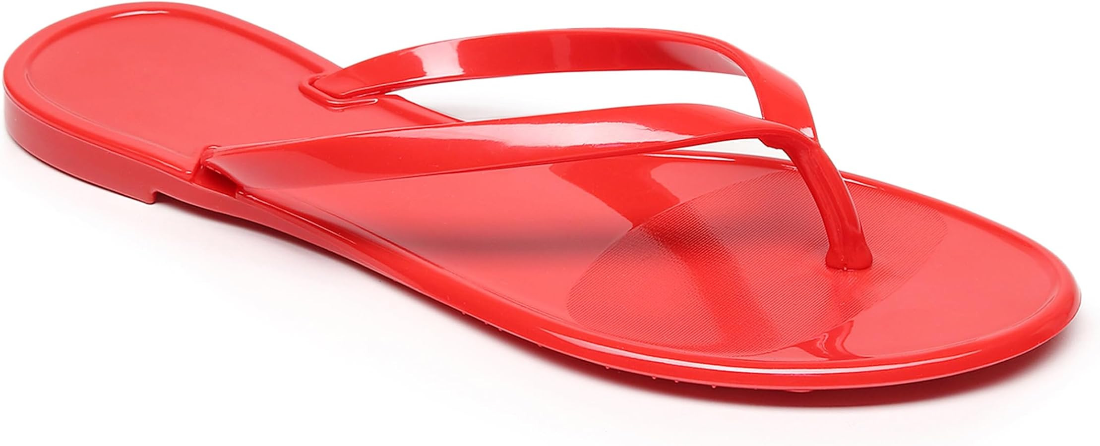 Womens Flip Flops Thong Sandals Jelly Shoes Flat for Ladies Slides Black Slippers Size 9 Slip On ... | Amazon (US)