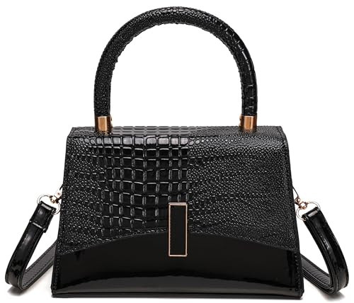 JHVYF Black Purse for Women small quilted crossbody bags for women mini purse Black Bag | Amazon (US)