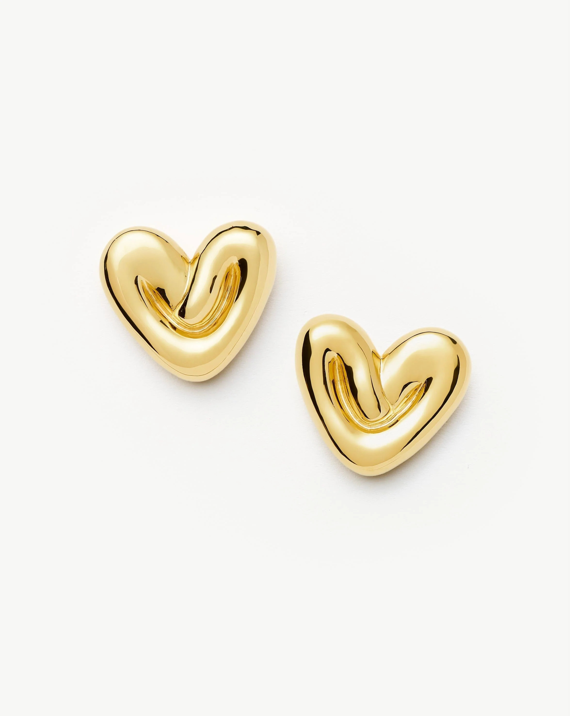 Puffy Heart Oversized Stud Earrings | Missoma UK | Missoma UK
