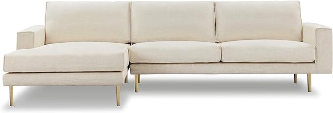 POLY & BARK Miami Left-Facing Sectional Sofa, Alabaster White | Amazon (US)