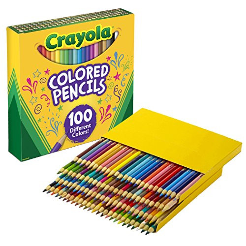 Crayola Colored Pencils Adult Coloring Set, Gift, 100 Count | Amazon (US)