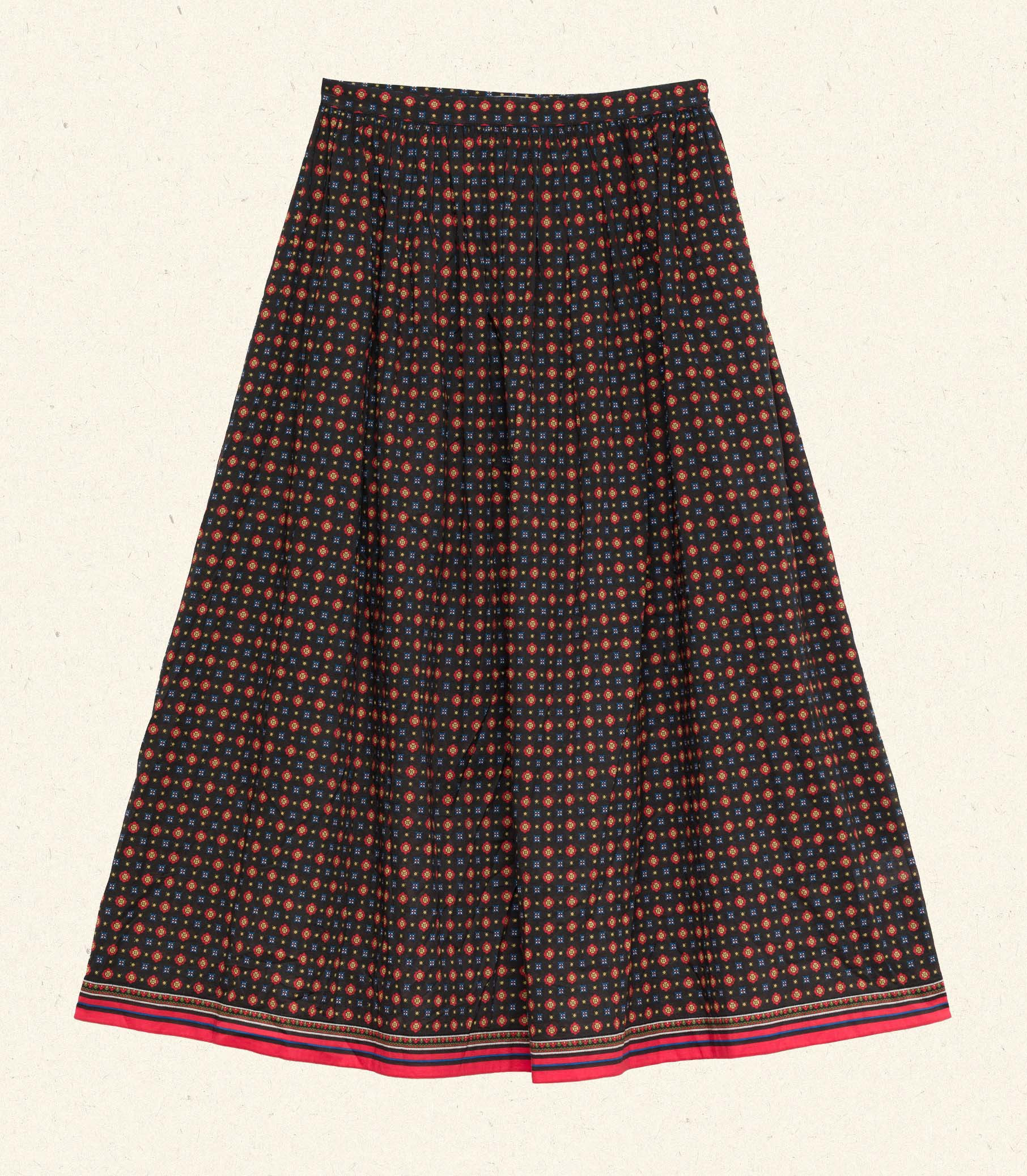 Maricette Skirt - Noir Montmartre Foulard | DÔEN | DOEN