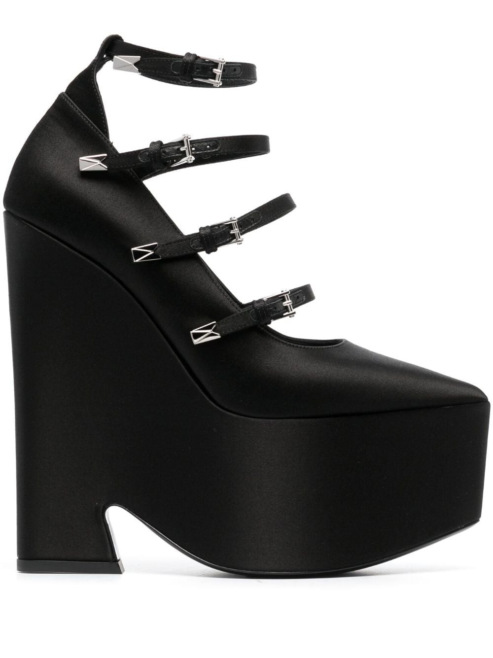 Versace Tempest 170mm platform pumps - Black | Farfetch Global