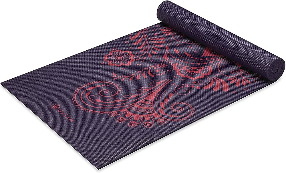 Gaiam Yoga Mat - Premium 6mm Print Extra Thick Non Slip Exercise & Fitness Mat for All Types of Y... | Amazon (US)