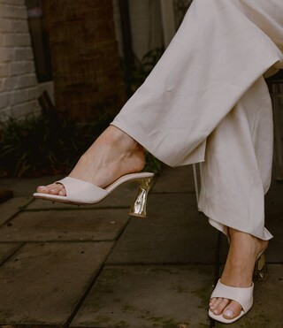 x Style by Simkins Kate Leather Dress Mules | Dillard's