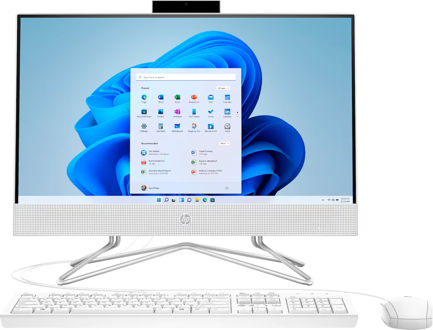 HP 21.5" All-In-One Intel Celeron 4GB Memory 128GB SSD Snow White 22-dd0224 - Best Buy | Best Buy U.S.
