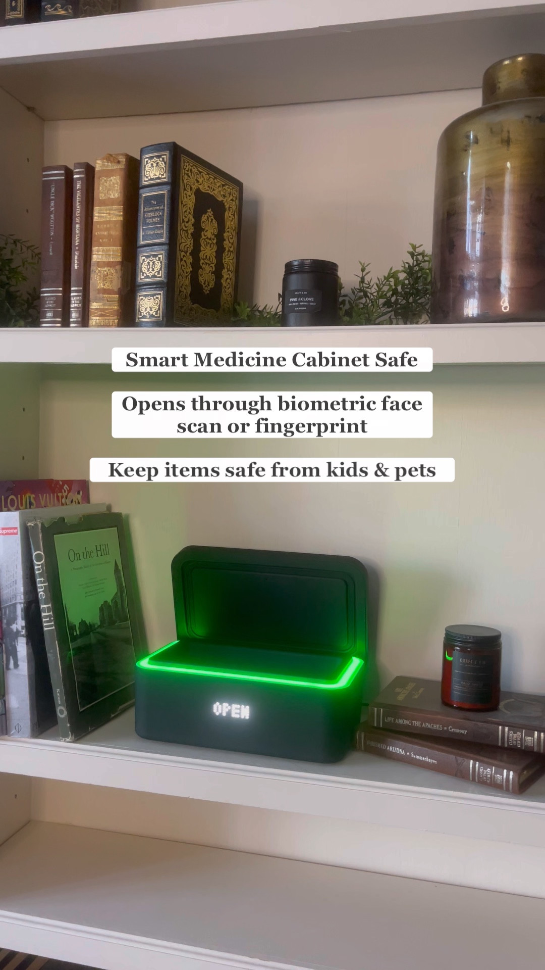 KEEP is a modern medicine cabinet that was named a Time magazine best invention. Perfect gift for tech loving husband, parents, or grandparents. Opens through biometric face scan or fingerprint in the app. Can be used to track medication schedule with a built in scale. #techgadgets #gadgets

#LTKGiftGuide #LTKfamily #LTKhome