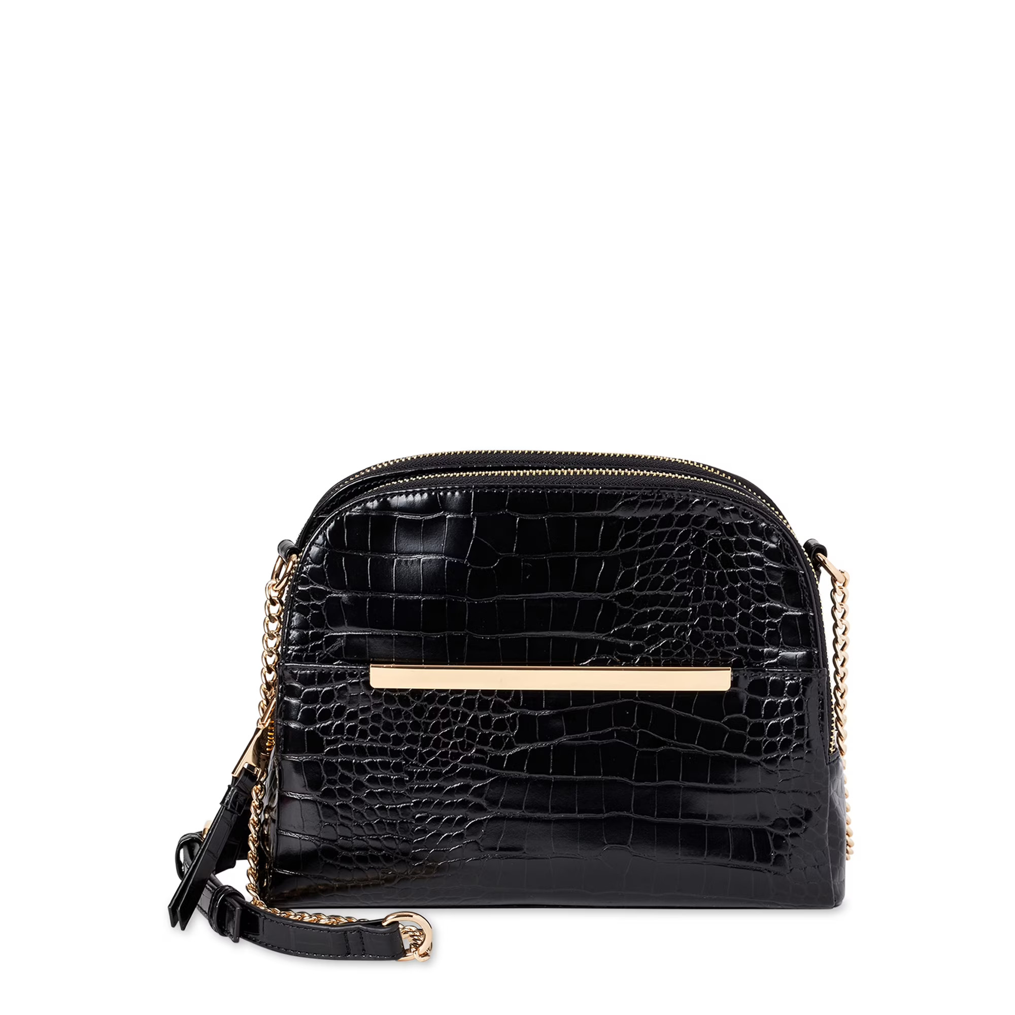 Time and Tru Faux Leather Crossbody | Walmart (US)