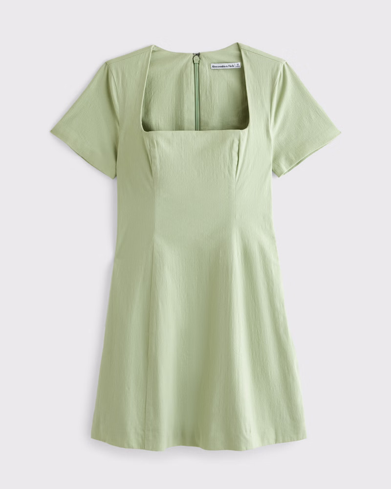 Short-Sleeve Stretch Mini Dress | Abercrombie & Fitch (US)