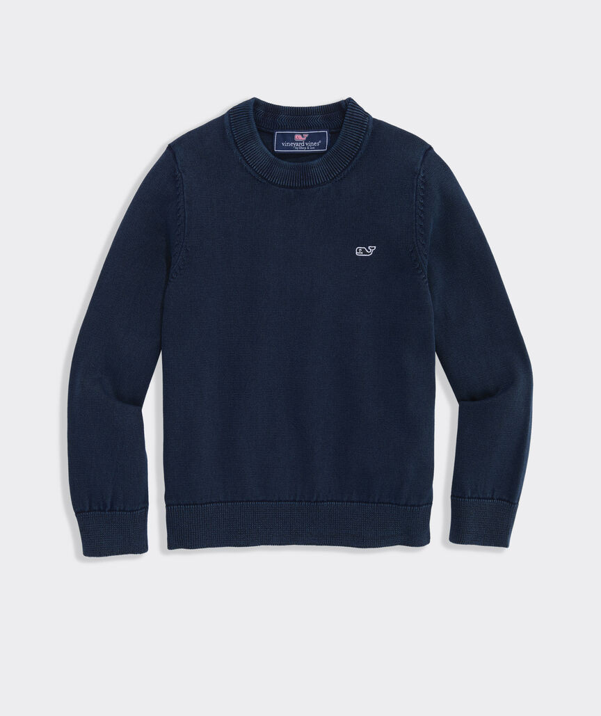 Boys' Garment-Dyed Cotton Crewneck Sweater | vineyard vines