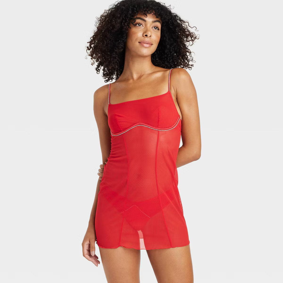 Women's Rhinestone Lingerie Dress - Auden™ | Target