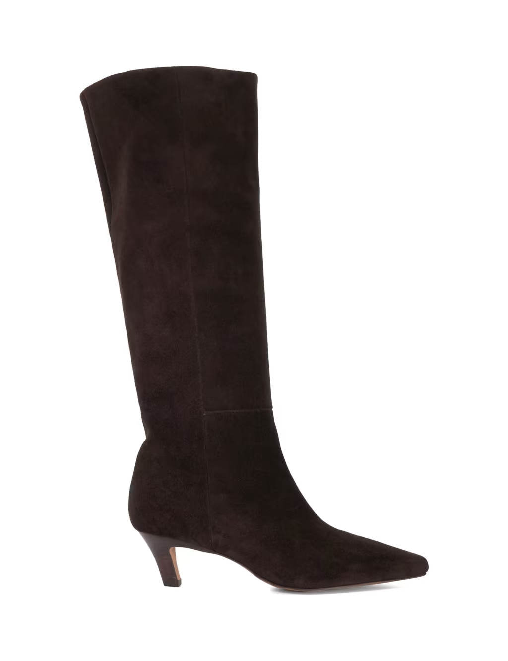 Suede Kitten Heel Knee High Boots | Marks & Spencer (UK)