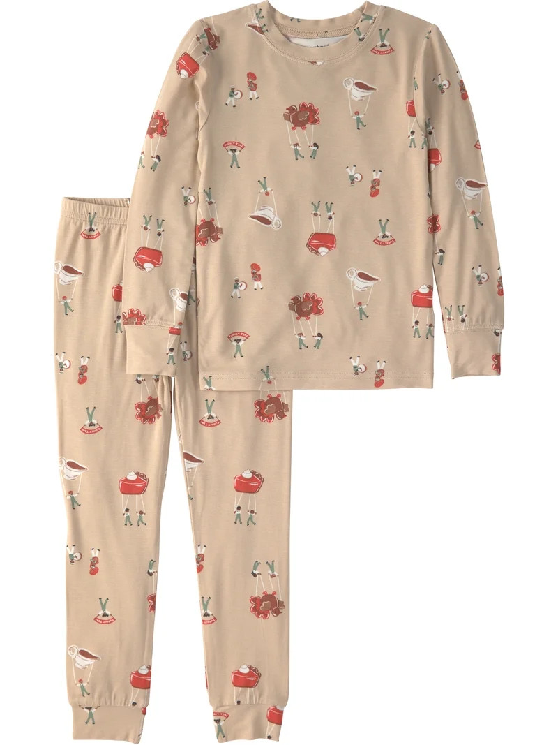 Carter's Child of Mine Baby and Toddler ComfySoft Thanksgiving Pajama Set, 2-Piece, Sizes 12M-5T | Walmart (US)