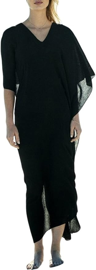 Bsubseach Women Bathing Suit Cover Up Ethnic Print Kaftan Beach Maxi Dresses | Amazon (US)