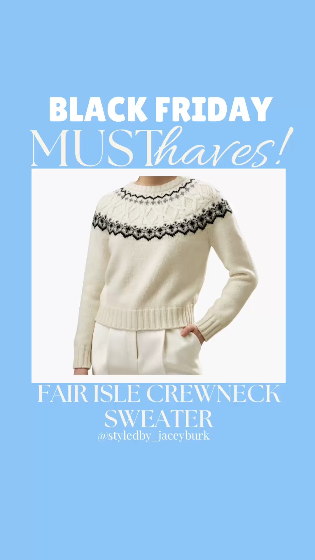 The chicest sweater for this ski season🖤🎿🏔️

#LTKHoliday #LTKGiftGuide #LTKCyberWeek