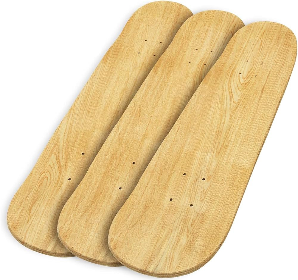 Beipoo 31"x 8" Blank Skateboard Decks,Natural,7-Layer Maple Double Tail Skateboard,Great for Repl... | Amazon (US)