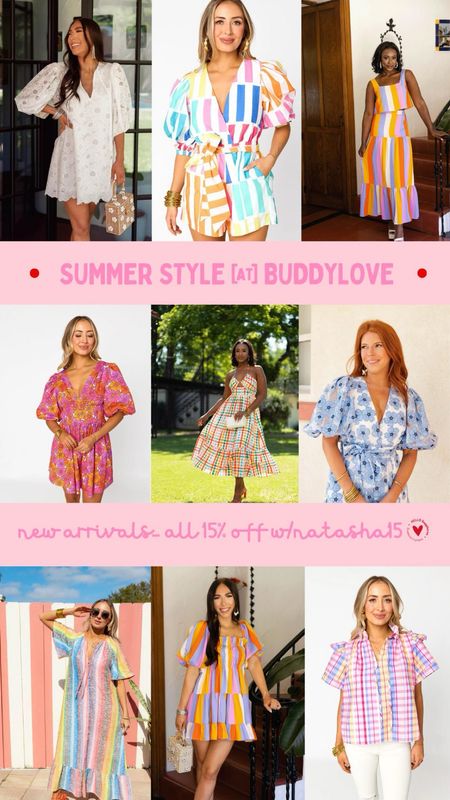 Summer styles at Buddylove… new arrivals all 15% off w/natasha15

#LTKSaleAlert #LTKStyleTip #LTKSeasonal