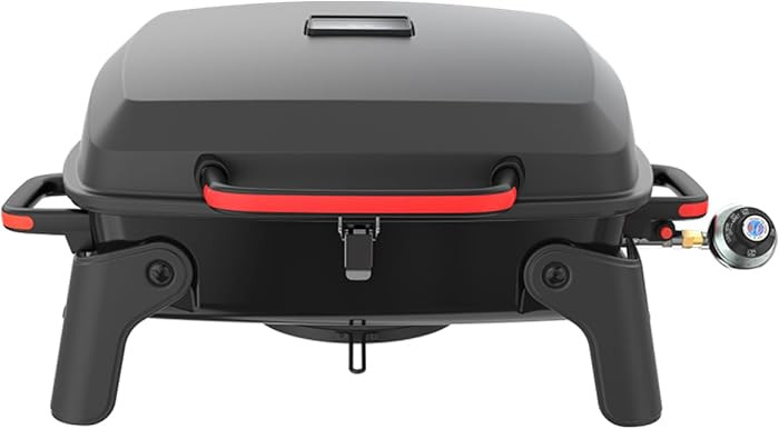 Megamaster 1-Burner Portable Gas Grill with Locking Lid, 11,000 BTU Stainless Steel Burner, Folda... | Amazon (US)