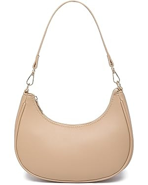 Shoulder Bags for Women, Cute Hobo Tote Handbag Mini Clutch Purse with Zipper Closure | Amazon (US)