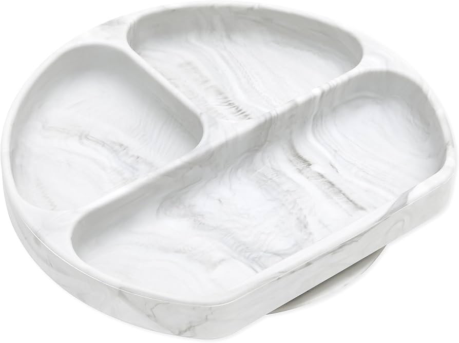 Bumkins Toddler and Baby Suction Plate, Divided Grip Dish for Babies and Kids, Baby Led Weaning, ... | Amazon (US)