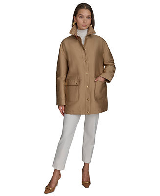 Donna Karan New York Women's Oversized Barn Jacket - Macy's | Macy's
