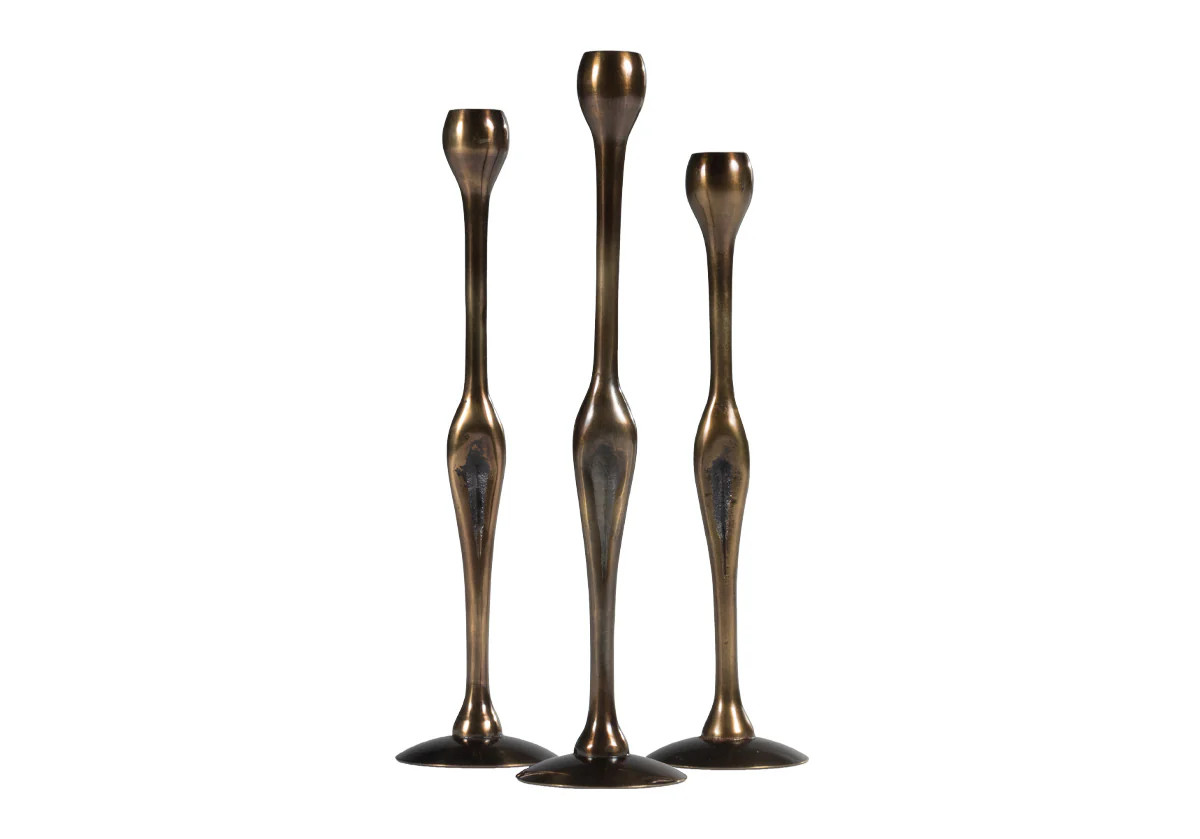 FIGURE BRASS CANDLESTICK | Alice Lane Home Collection