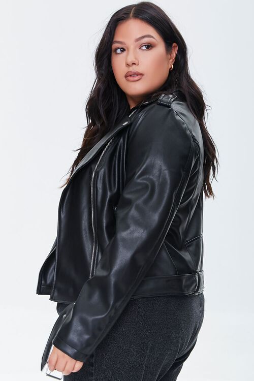 Plus Size Faux Leather Moto Jacket | Forever 21 (US)