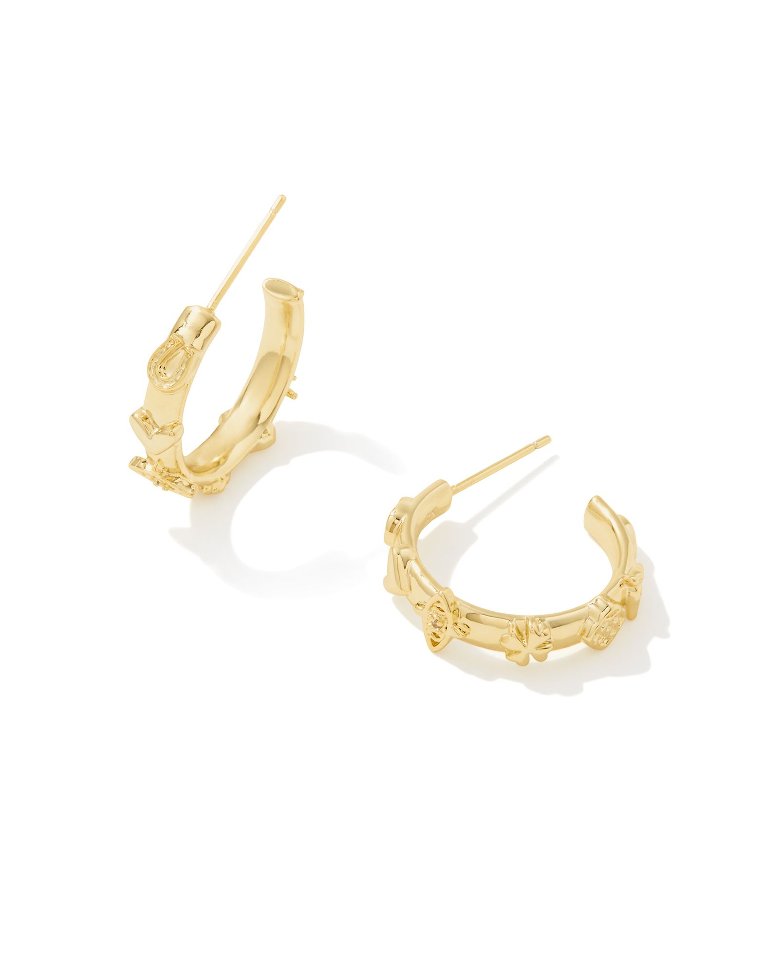 Beatrix Small Hoop Earrings in Gold | Kendra Scott | Kendra Scott