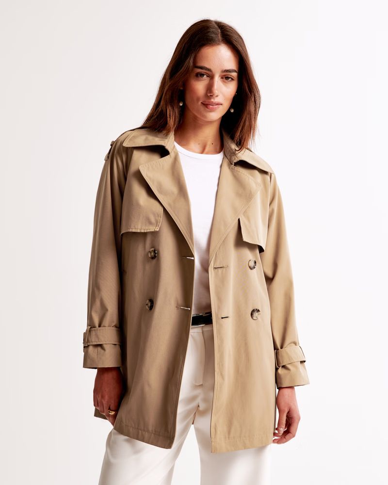 Mid Trench Coat | Abercrombie & Fitch (US)