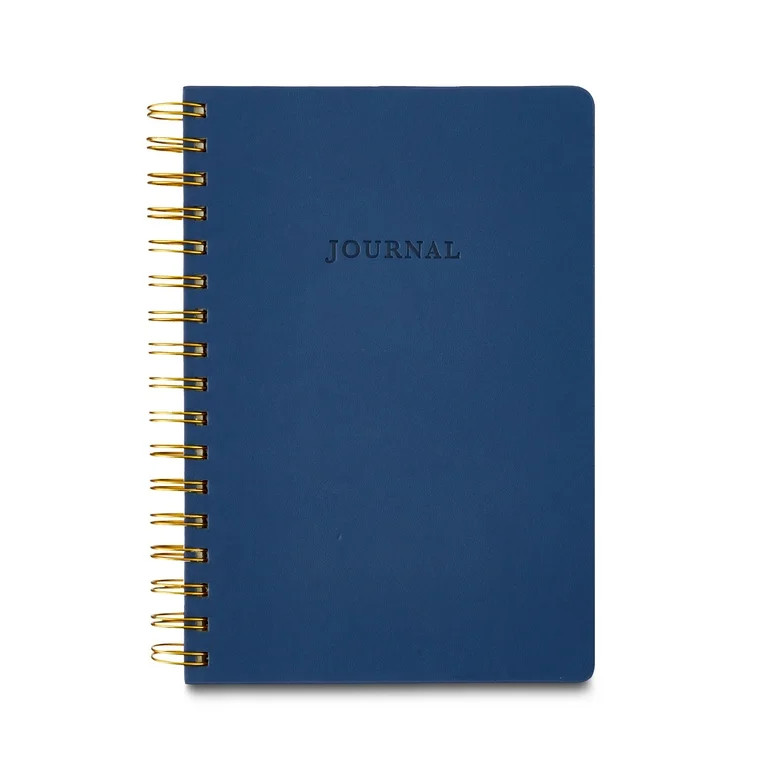Pen+Gear PU Cover Journal, Navy, 240 Pages, Spiral, Uncoated Paper. | Walmart (US)
